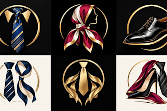 design a professional tie, scarf, shoes logo