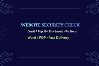 do a basic website security check using owasp