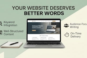write SEO website content, homepage and service pages