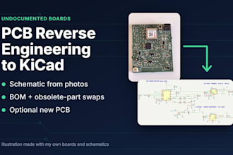 reverse engineer your pcb or circuit board into a kicad schematic and bom