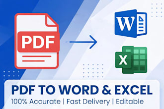 convert PDF to excel and word accurately