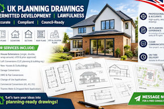 uk planning drawings for permitted development and lawfulness