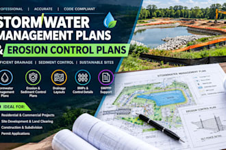 create stormwater management and erosion control plans