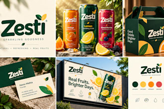 design brand identity, brand kit and guidelines