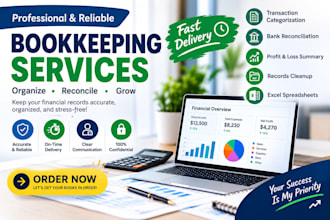 organize bookkeeping records and categorize transactions for your small business