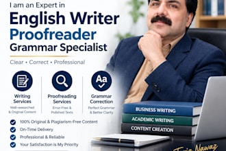 professionally translate, proofread, and correct english grammar