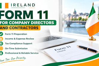 prepare ireland form 11 for company directors and contractors