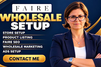 setup faire wholesale faire seo optimization product listing faire ads marketing
