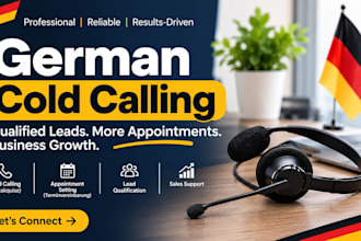 do german terminvereinbarung and kaltakquise, dach b2b b2c outbound cold calling