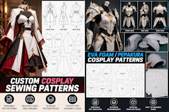do 3d cosplay patterns, eva foam, 3d sewing patterns, 3d helmet, 3d mask