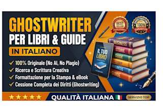 il tuo ghostwriter professionale per ebook e guide in italiano