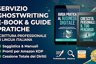 il tuo ghostwriter professionale per ebook e guide in italiano