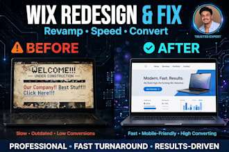 clone wix website, migrate wix website, wix studio website redesign, wix shop