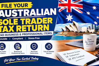 file your australian sole trader tax return and business and professional items