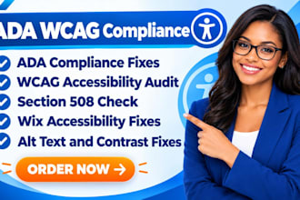 fix ada and wcag compliance, web accessibility issues and audit your section 508