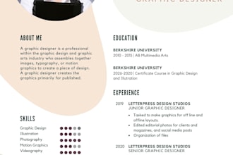 design resume, cv, curriculum vitae or cover letter for you