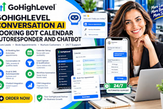 setup gohighlevel conversation ai booking bot calendar autoresponder and chatbot