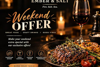 restaurant social media posts design