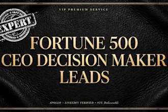 find fortune 500 ceo decision maker leads