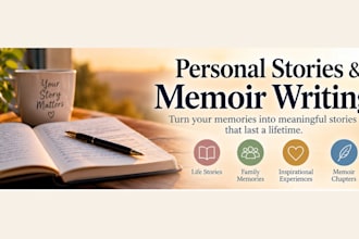 turn your life experiences and memories into a beautiful story