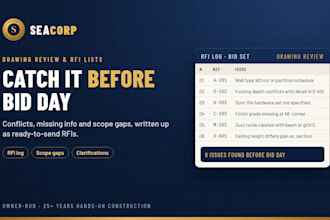 build a bid ready residential or commercial construction estimate
