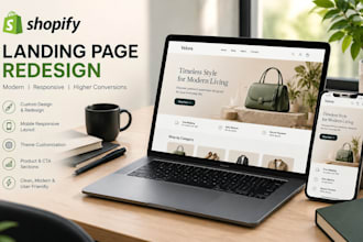 redesign your shopify landing page professionally