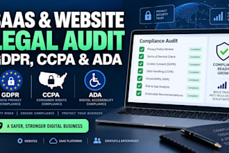 audit your saas website for gdpr, ccpa, and ada accessibility legal compliance