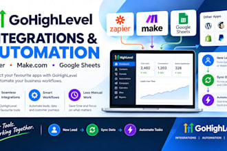 integrate gohighlevel with zapier and make automation