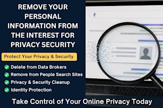 remove your personal information from the interest for privacy security