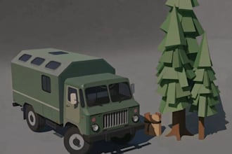 create low poly 3d game ready model