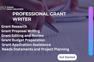 write professional grant writing and funding research