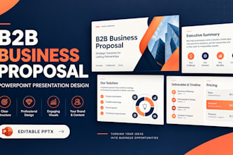design b2b business proposal presentations in powerpoint