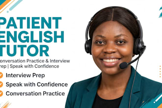 your patient english tutor for conversation practice