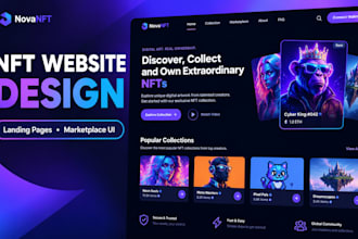 create nft minting website nft landing page nft marketplace crypto web3 website