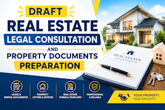 draft real estate legal consultation and property documents preparation