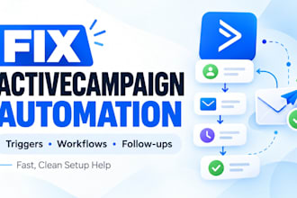 fix activecampaign automation triggers and email workflow