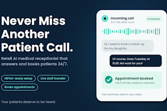 build retell ai voice agent medical receptionist that books dental patient 247