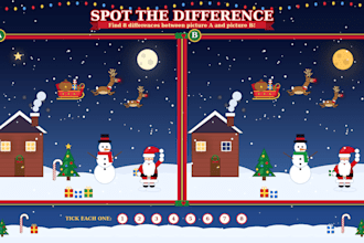 illustrate a christmas activity book for kids