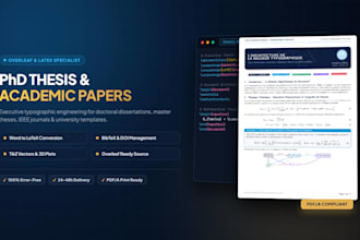 professionally typeset your thesis or paper in latex