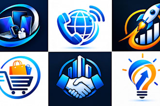 design a professional gadget, communication, startup, ecommerce logo