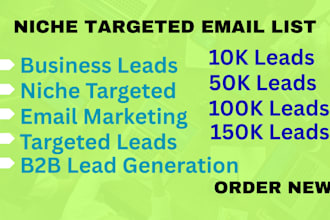 niche targeted email list for email marketing