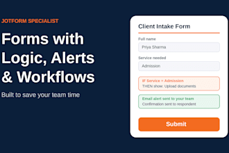 create your jotform with logic and automation