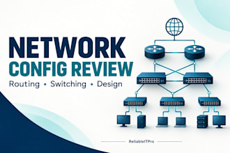 review your network design and routing and switching configuration