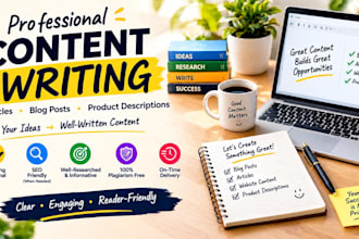 write engaging blog posts, articles, and product descriptions
