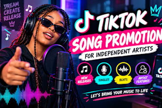 create a tiktok song promotion video for independent artists