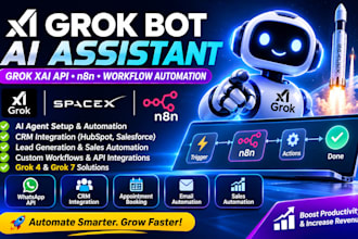 grok bot ai assistant spacexsi grok xai api n8n workflow automation crm grok 4 7