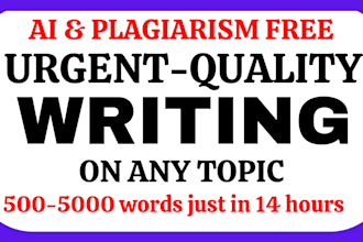 do urgent essay writing, as an urgent essay writer expert