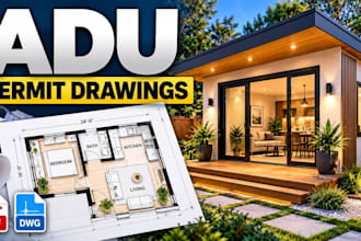 draw adu floor plans and permit drawings for your project