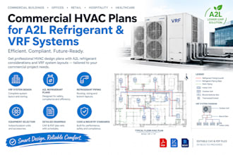 design commercial hvac plans for a2l refrigerant and vrf systems