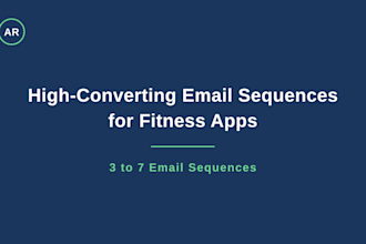 write a high converting welcome email sequence for your fitness app